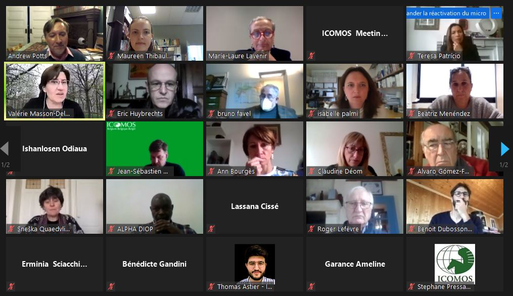 Capture d'écran de la célébration de la publication de la traduction française "L’Avenir de notre Passé"