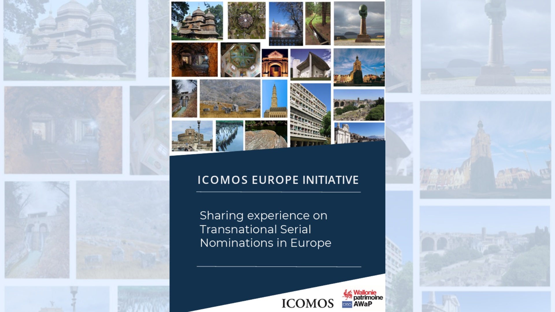 Couverture du rapport "Sharing experience on Transnational Serial Nominations in Europe"
