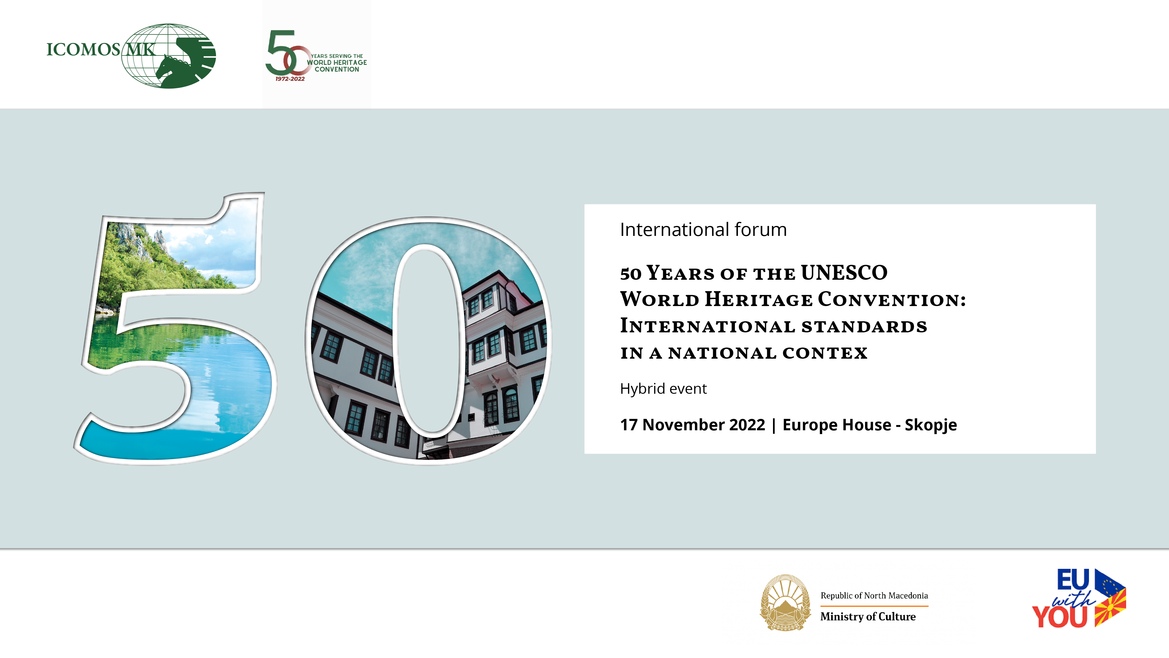 ICOMOS Macedonia Event 50 Years World Heritage Convention