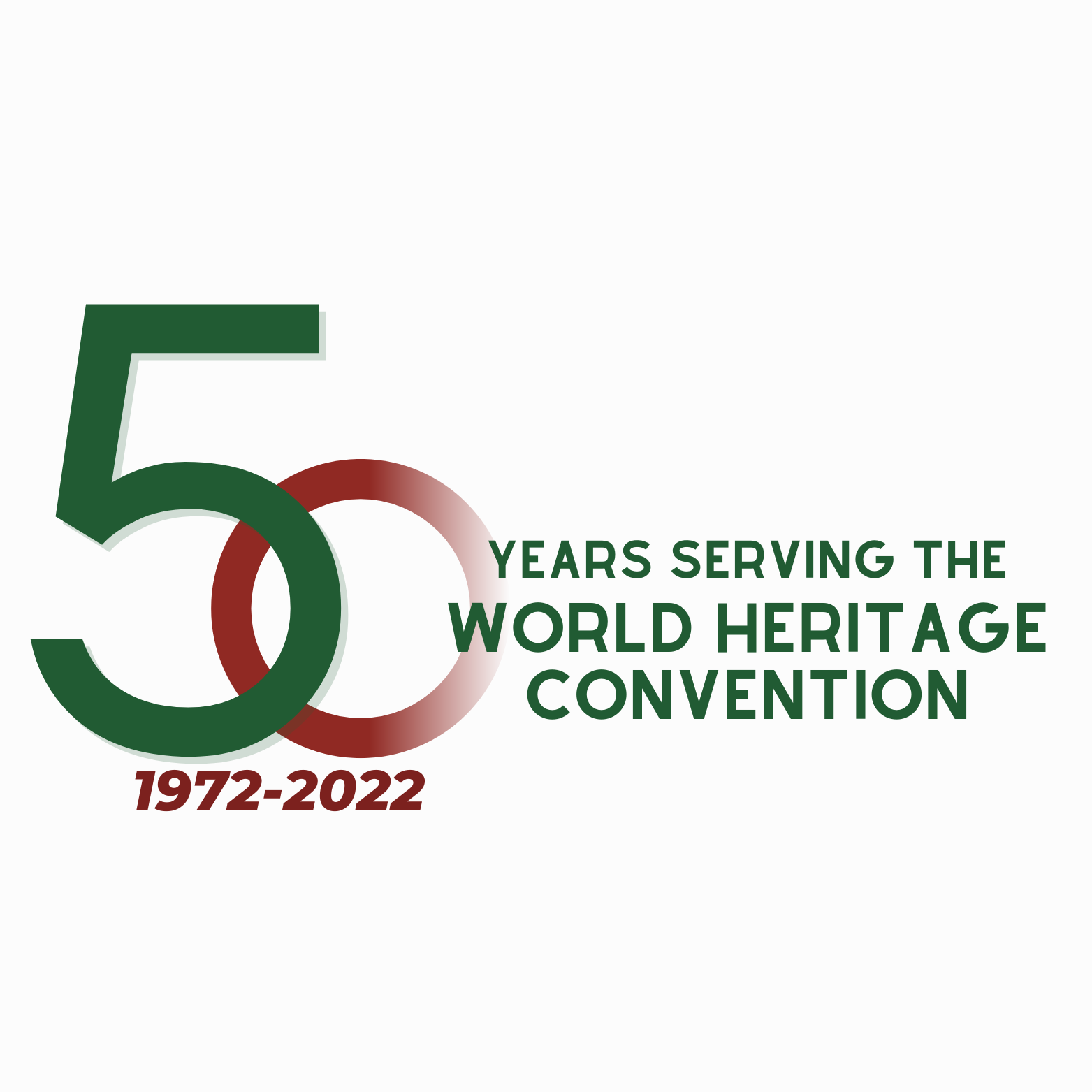 Logo 50 Years of the World Heritage Convention